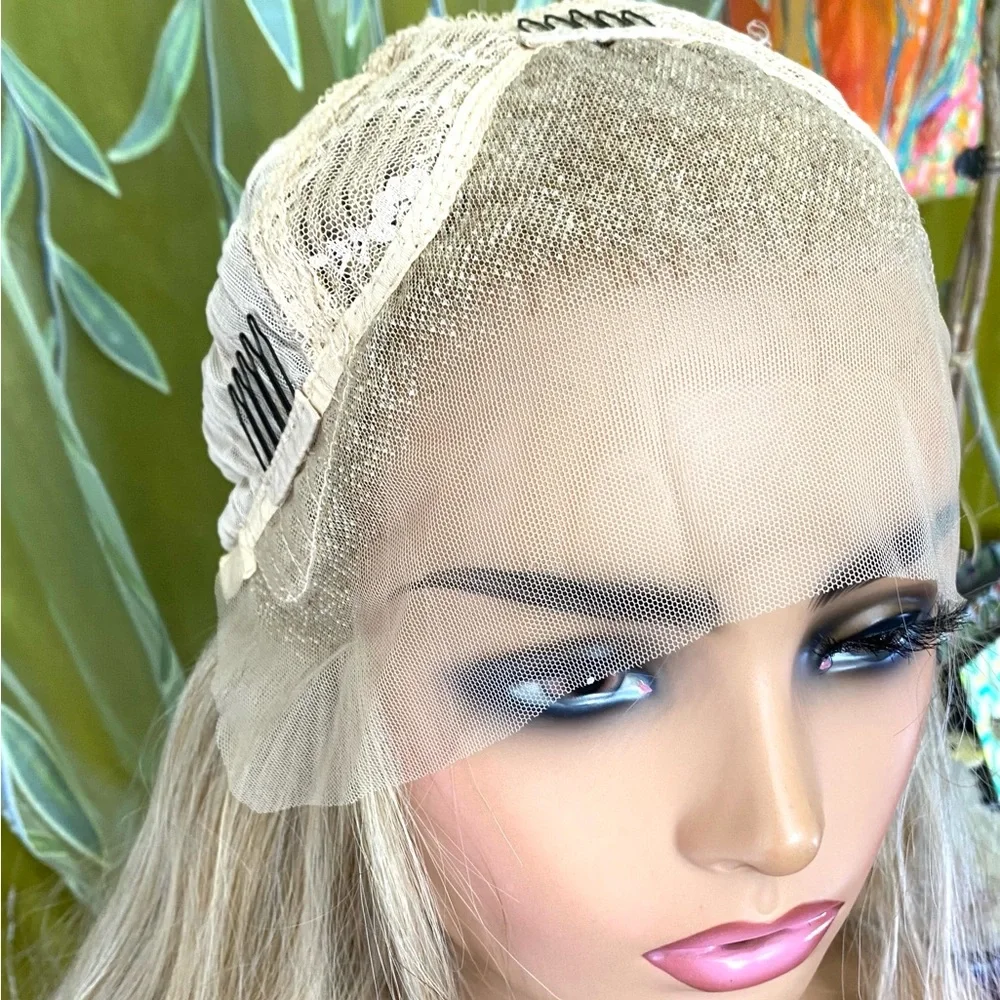 free part lace blonde wig